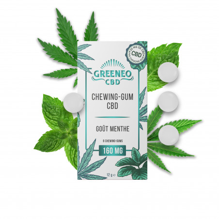 Chewing-Gums CBD Menthe Greeneo