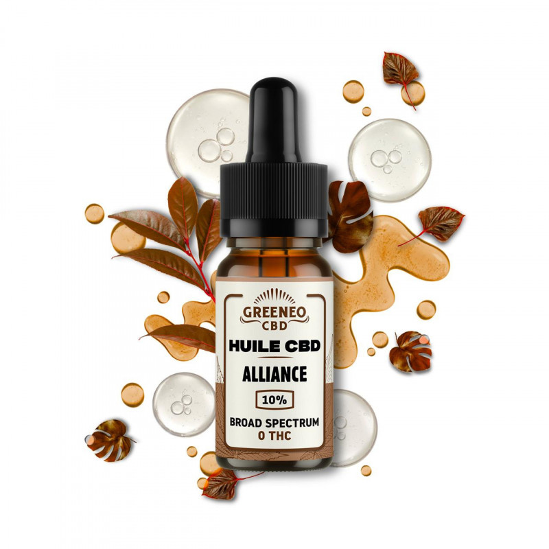 Huile CBD Full Spectrum Alliance Greeneo 10% Huile CBD Full Spectrum Alliance Greeneo 10%