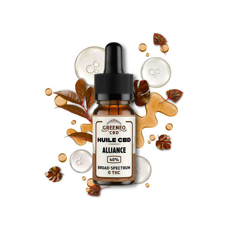 Huile CBD Broad Spectrum Alliance Greeneo 40%